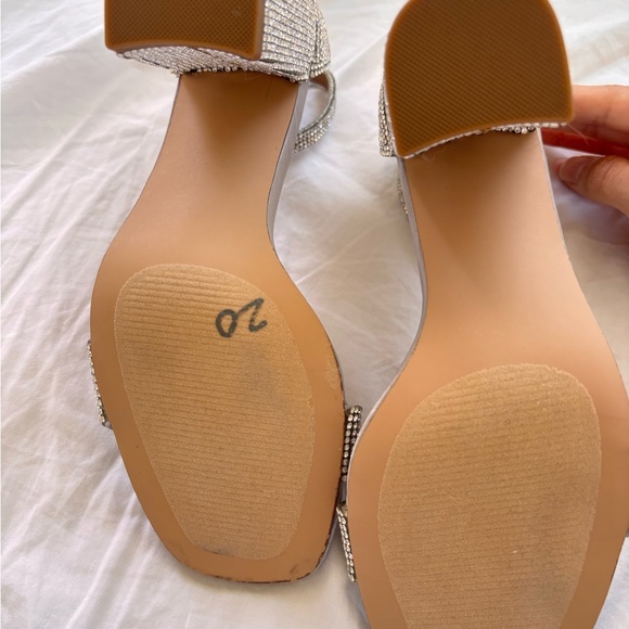 Steve Madden Rhinestone Block Heels - Picture 5 of 5